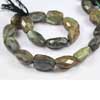 Natural Blue Grey Flash Fire Labradorite Faceted Oval Shape Nuggets Beads Strand Length is 14 Inches and Sizes from 23.62mm to 30mm approx. 